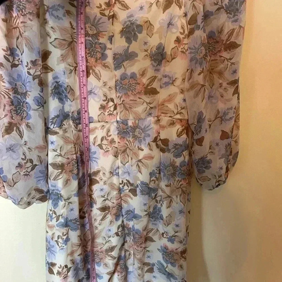 Altar'd State Serelia Dress Beautiful Fall Floral Size Large - Picture 10 of 12